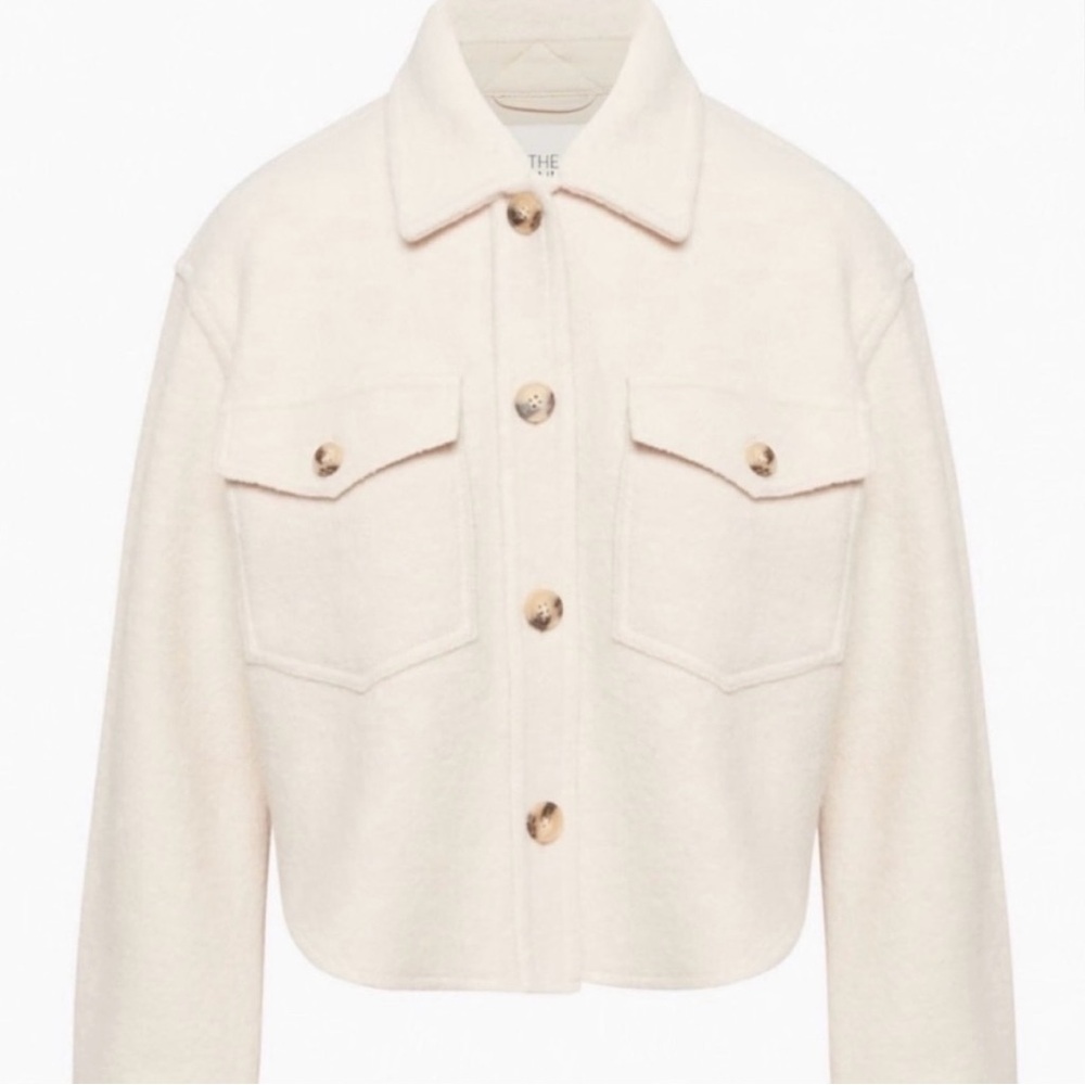 Aritzia Cropped Cream Ganna Jacket - Picture 1 of 4